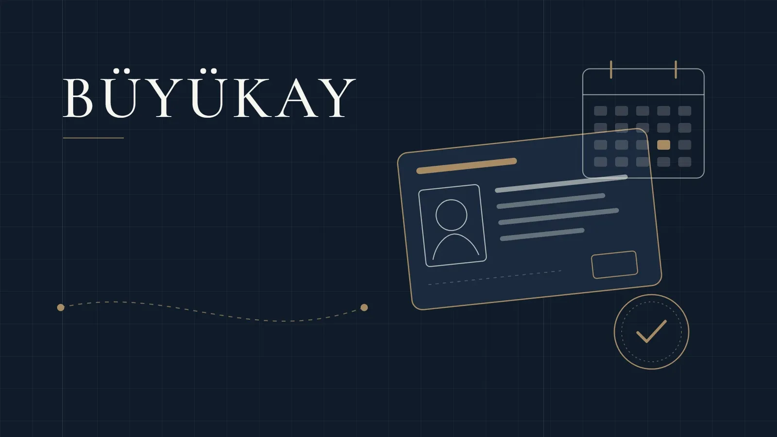BÜYÜKAY kapak görseli: Türkiye'de ikamet izni kartı ve takvim çizimi